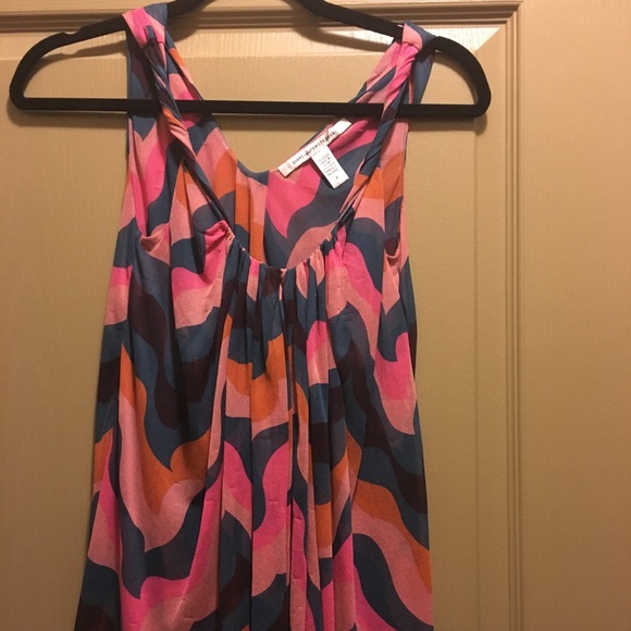 Diane Von Furstenberg Tops - DVF Multi colored silk top